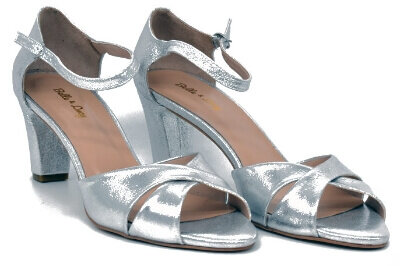 Belle & Lucy glam silver sandals from Cinderella Shoes