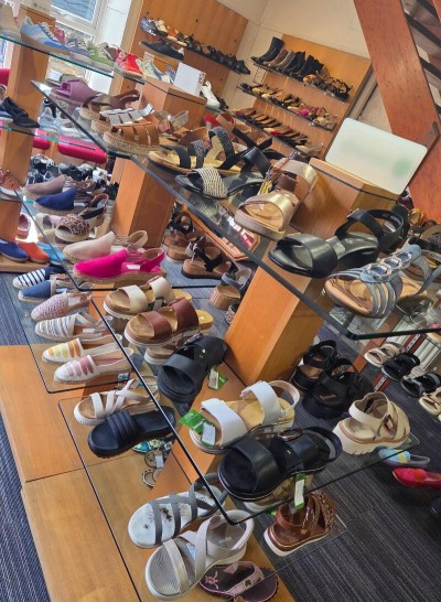 The spring summer 2026 shoe collection in store in Magnus in Northampton