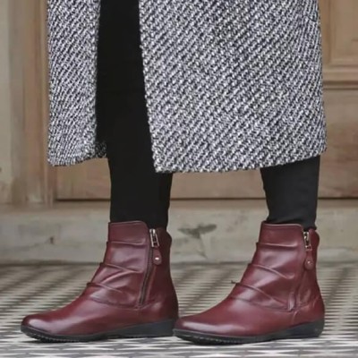 Magnus shoes burgundy boots aw25