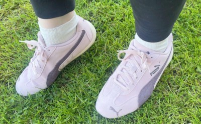 Wearing my puma speedcats on grass