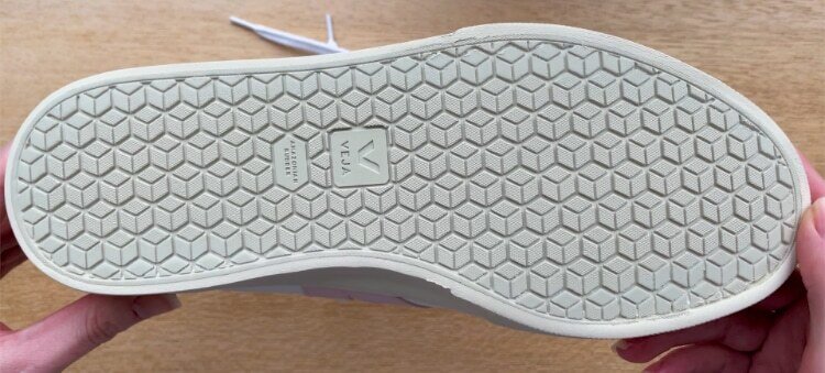 Even the flat sole of Veja Campo sneakers has a pretty pattern
