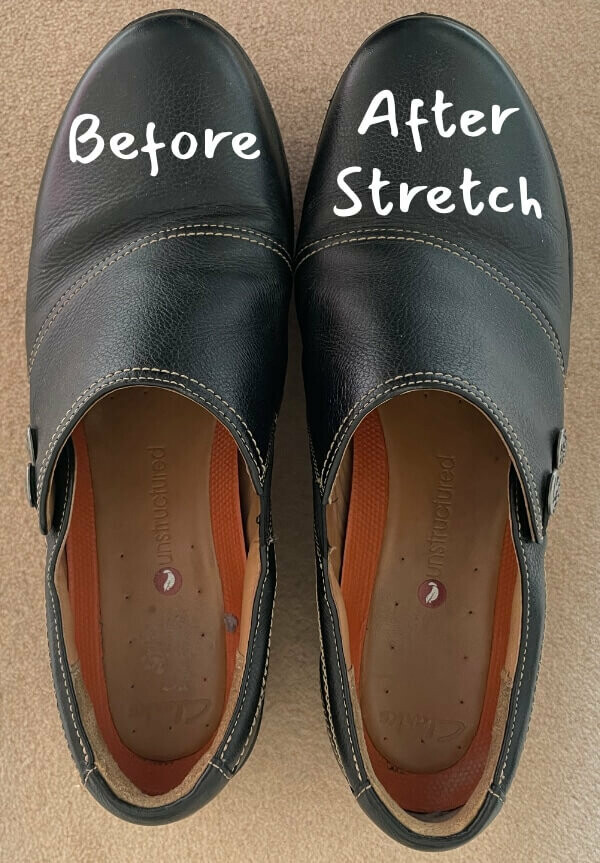 Do shoe stretchers work to make shoes bigger at home? Before and after