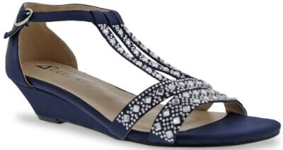 Sparkly wedge sandals