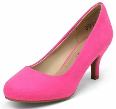 Dream Pairs round toe low heel pumps up to size 12 us