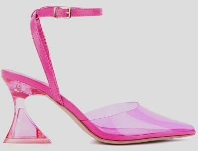 Fashion To Figure Wide Pink Vinyl Pumps up to size 14 wide