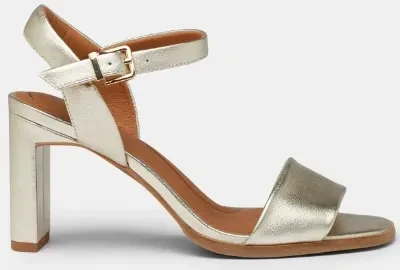 Hush Puppies Australia gold strappy Tilos heeled sandals up to size 13 au