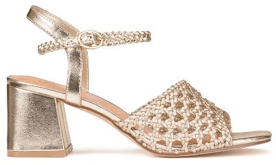 Wide woven sandals