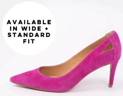 Otto + Ivy Florence fuchsia heels in sizes 42-46 eu in standard and wide fit