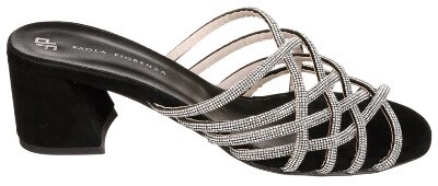 Crystal strappy heels
