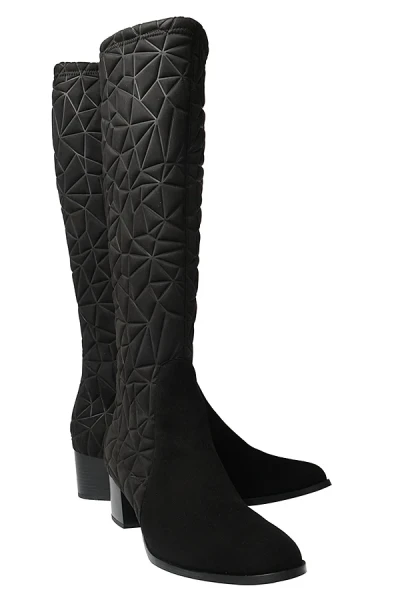 Piesanto geometric pattern suede boots