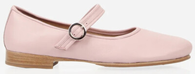 Poppy Barley modern mary-jane ballet flats in chalk pink