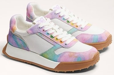 Pastel rainbow sneakers