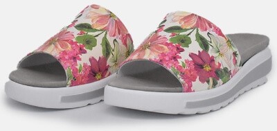 Extra wide floral slides