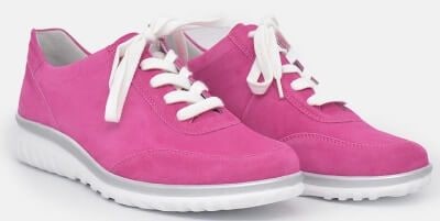 Semler extra wide pink suede sneakers