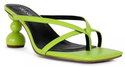 Smash Shoes Bailey sculpted heel sandal in green