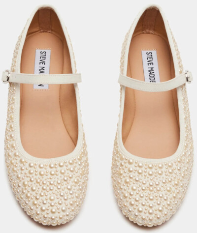 Steve Madden Vinetta pearl embellished ballet flats