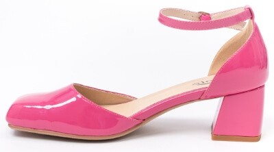 Pink Ankle Strap Pumps