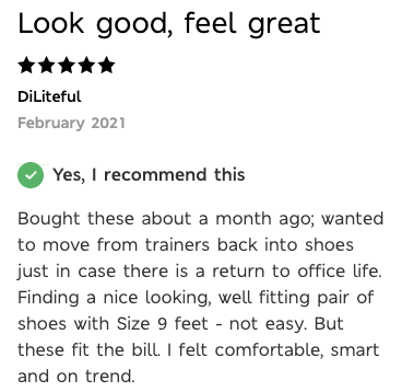 Size 9 flatform loafers review from M&S website