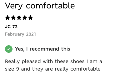 Size 9 flatform loafers review from M&S website