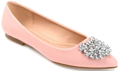 Journee Collection Renzo crystal ballet flats up to size 12 medium and wide